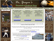 Tablet Screenshot of dryeagersbaseball.com